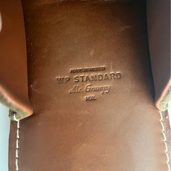WP Standard Mr Grumpy slipper olive suede MXL display picture 1